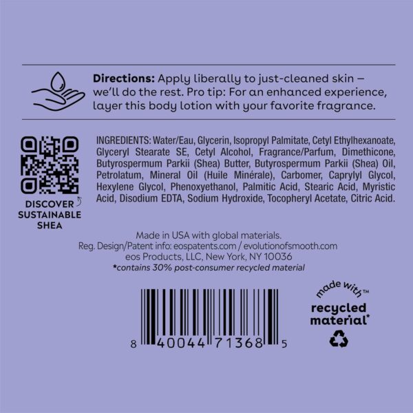eos Shea Better Body Lotion- Vanilla Cashmere