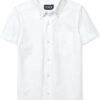 Boys Short Sleeve Oxford Shirt